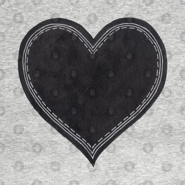 Black Ink Heart by sallycummingsdesigns